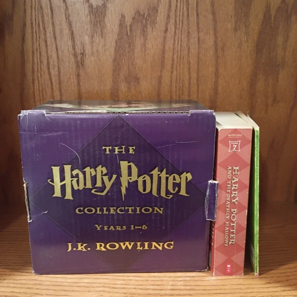Harry Potter Complete Book Set by JK Rowling + Quidditch Through... Paperback